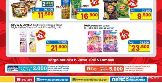 Promo Indomaret Murah 21-27 Agustus 2025, Deterjen Daia Diskon 15%