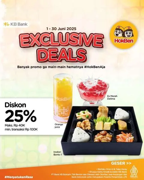 Promo HokBen Exclusive Deal dengan KB Bank