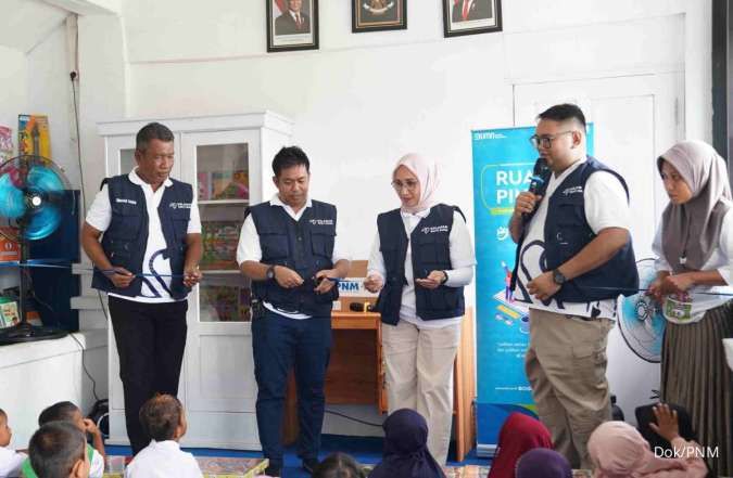 PNM Resmikan Ruang Pintar Bagi Anak-Anak Nasabah Mekaar di Desa Pusat Laut