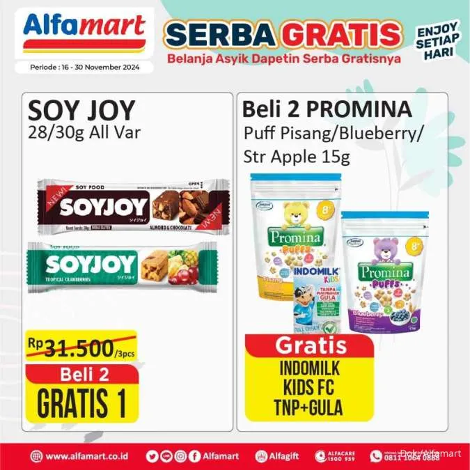 Promo Alfamart Serba Gratis Periode 16-30 November 2024