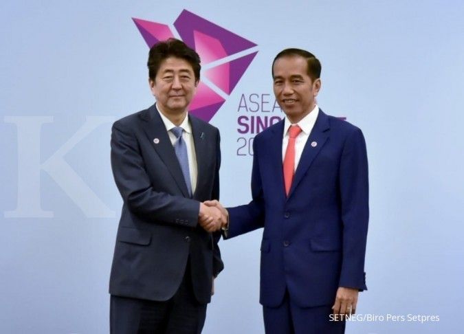 Jokowi bahas kerjasama dengan Jepang saat bertemu Perdana Menteri Shinzo Abe