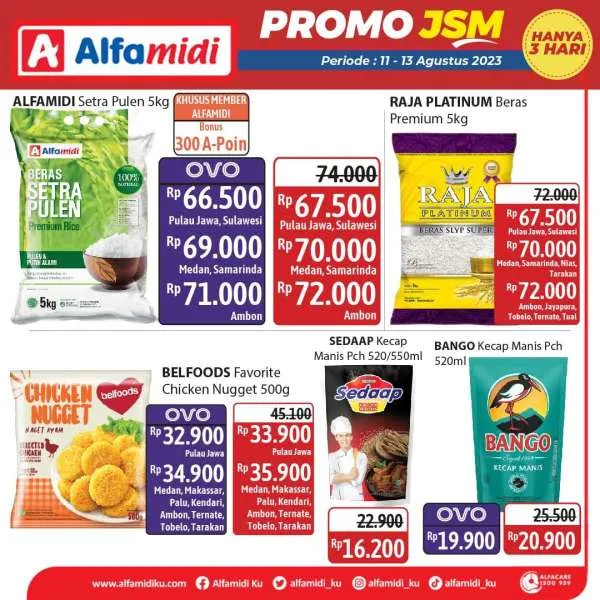 Promo JSM Alfamidi Hanya 3 Hari Periode 11-13 Agustus 2023