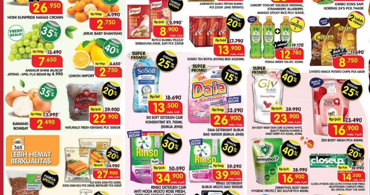 Promo Superindo Weekday 28 November 2023, Beli 2 Gratis 1 dan Beli 2 Lebih Hemat