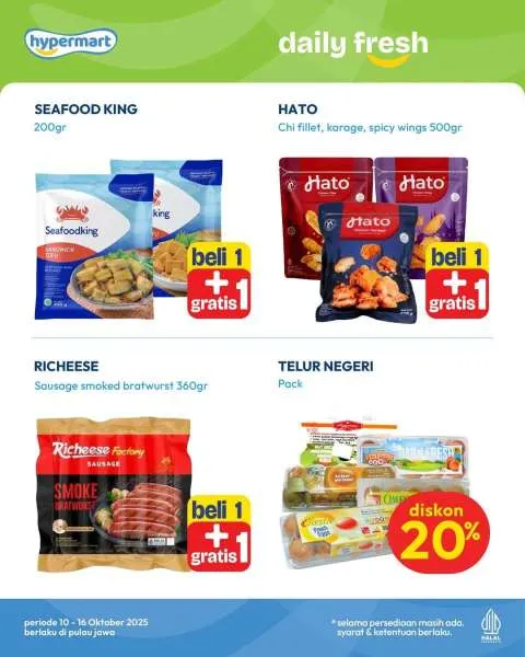 Promo JSM Hypermart Weekend Periode 10-13 Oktober 2025