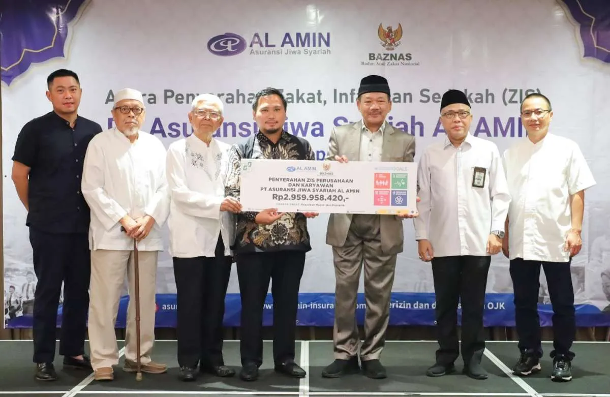 BAZNAS RI Terima Penyaluran ZIS Rp2,95 Miliar dari PT AL AMIN