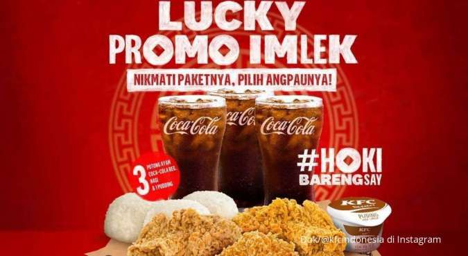 Promo KFC Spesial Imlek Sampai 2 Februari 2022, Beli Paket Seru & Gratis Menu Angpau