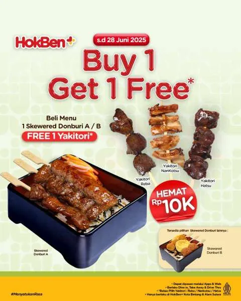 Promo HokBen Buy 1 Get 1 Free