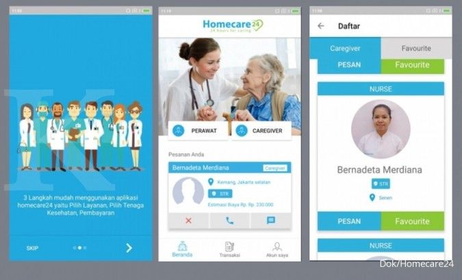 Homecare24, aplikasi penyedia jasa keperawatan