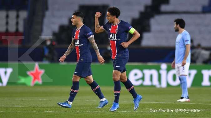 Hasil laga PSG vs Man City di Liga Champions