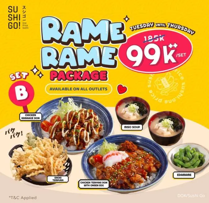 Promo Sushi Go Paket Rame Rame
