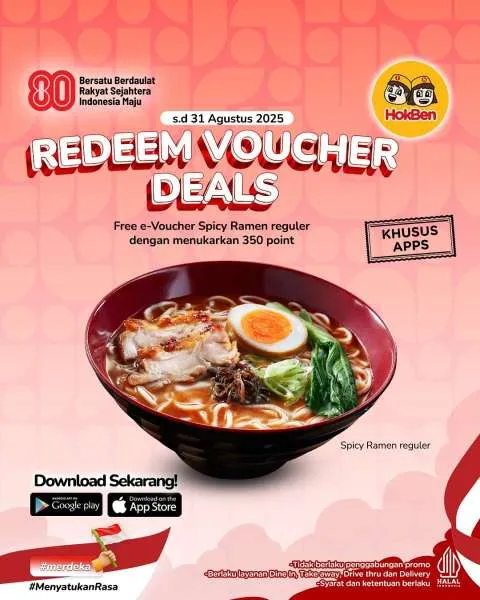 Promo HokBen Redeem Voucher Deals