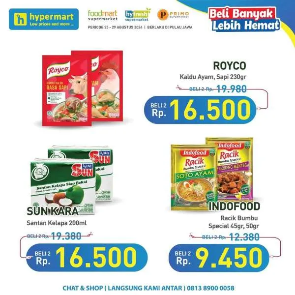 Promo Hypermart Beli Banyak Lebih Hemat Periode 23-29 Agustus 2024