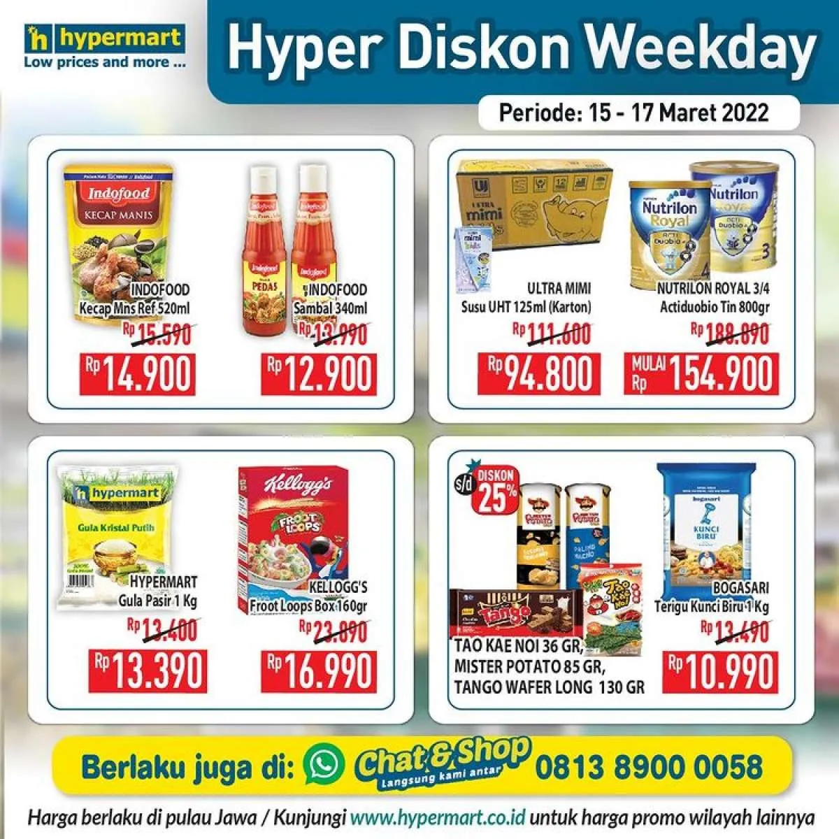 Katalog Promo Hypermart Hyper Diskon Weekday Periode 15-17 Maret 2022
