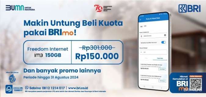 Akhir Bulan Belum Gajian? Tetap Hemat Top Up Pulsa dan Internet Pakai BRImo