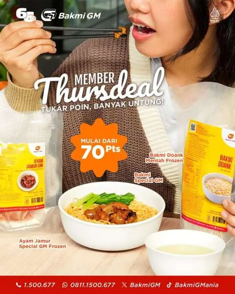 Promo Bakmi GM Member Thursdeal Tukar Poin