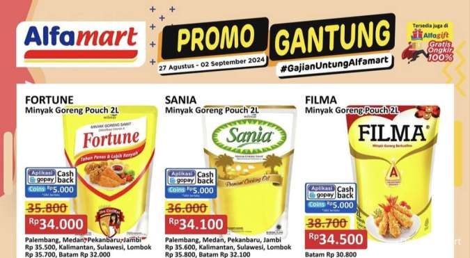 Promo Alfamart Gantung 2 September 2024, Minyak Goreng-Sabun Harga Spesial Gajian