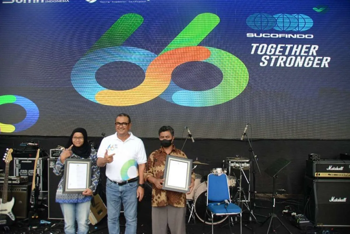 SUCOFINDO Serahkan Sertifikat Halal untuk 26 UMK pada Perayaan HUT ke-66 SUCOFINDO