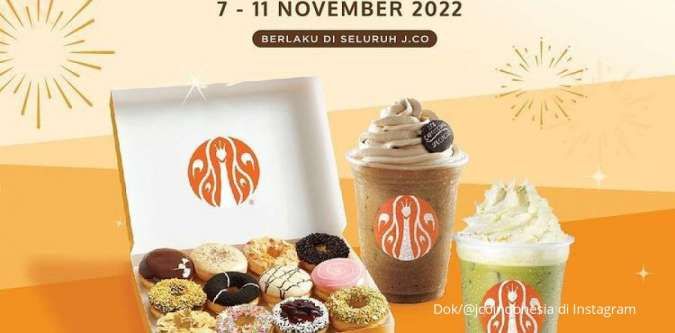 Promo J.CO 11.11 dengan Beragam Paket Menarik, Promo Sampai 11 November 2022