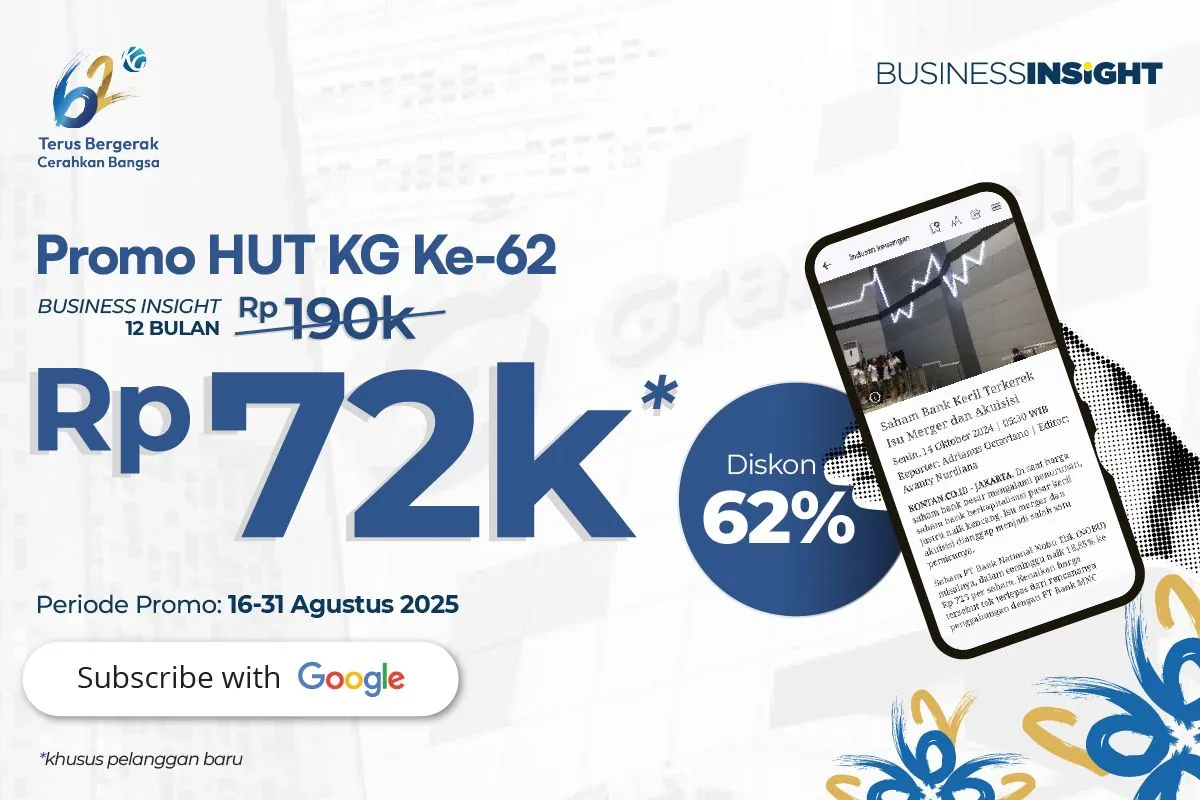 Rayakan HUT KG Media ke-62, Business Insight Tebar Diskon Hingga 62%