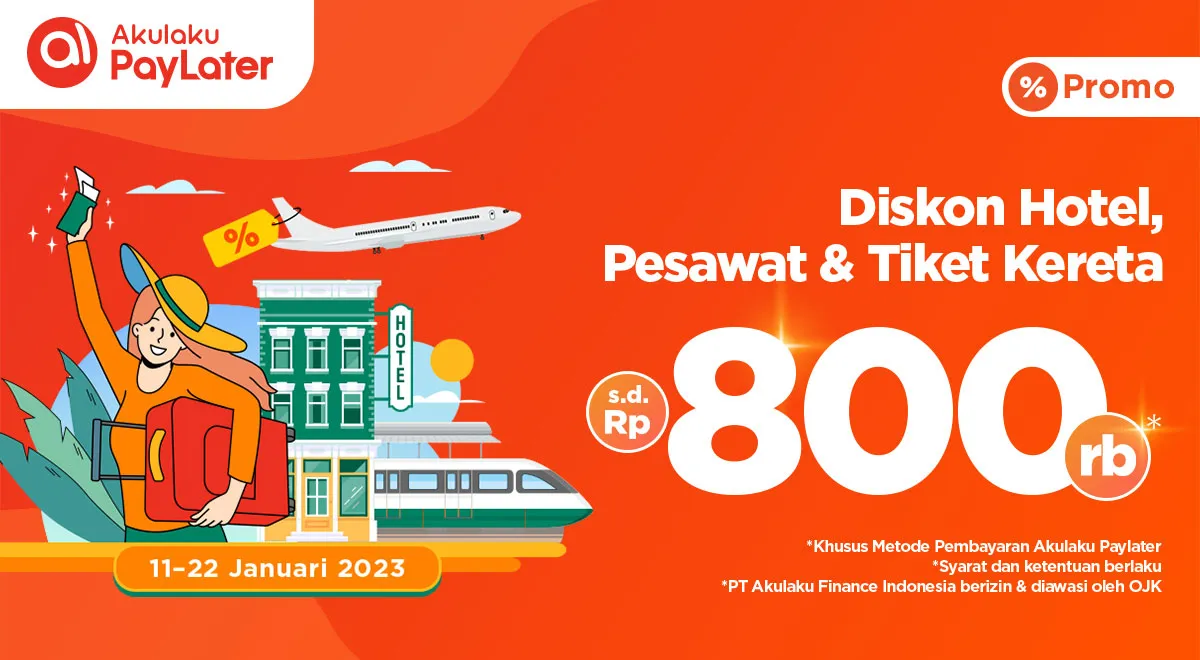 Diskon Berbagai Produk PegiPegi Hingga Rp 800.000 Pakai Akulaku Paylater