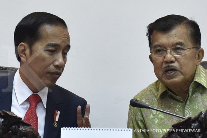  Bahas ekonomi dan Asian Games, Jokowi makan siang di kantor JK