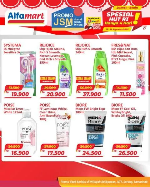 Promo JSM Alfamart Periode 15-18 Agustus 2025