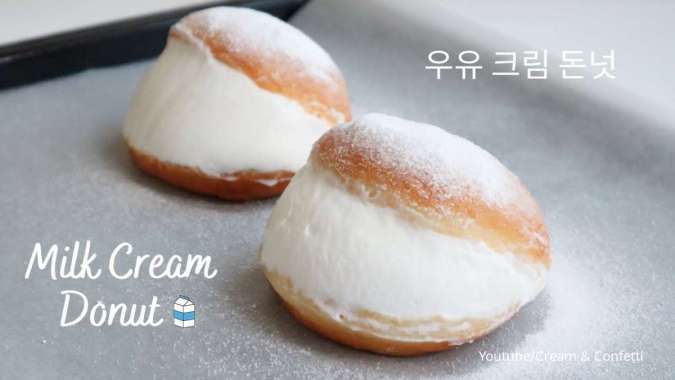 Resep Donat Milk Cream ala Korea yang Lumer di Mulut, Cocok untuk Takjil