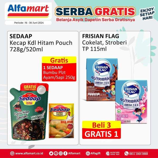 Promo Alfamart Serba Gratis 16-30 Juni 2024