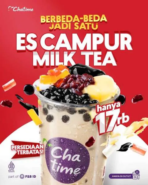 Promo Chatime Es Campur Milk Tea 12-14 Agustus 2025