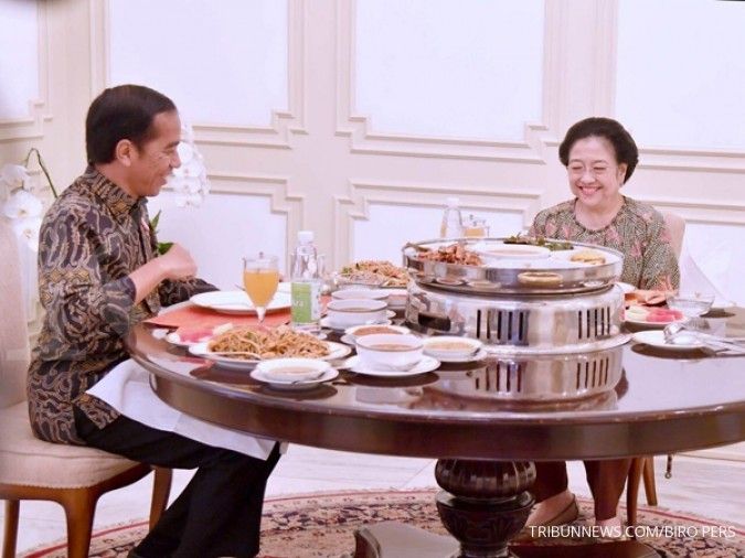 Jokowi dijamu sayur lodeh buatan Megawati 