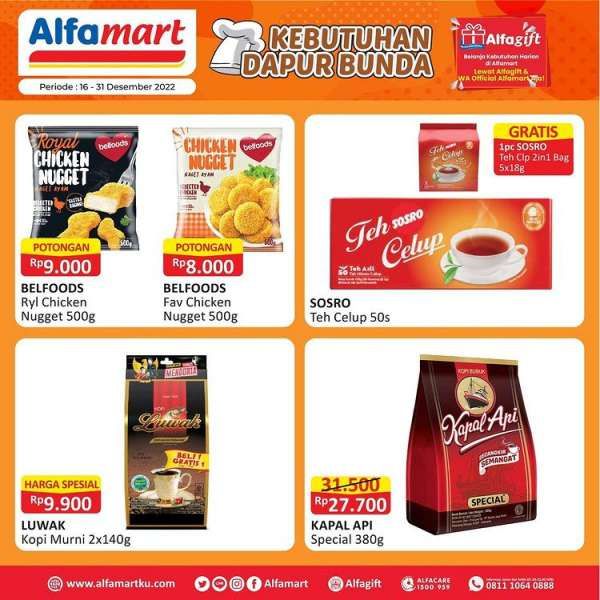 Harga Promo Alfamart Hari Ini 16-31 Desember 2022