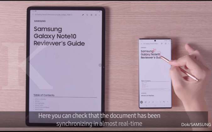 Biar tak lupa, catat pengeluaran saat pandemi pada layar Samsung Galaxy Note20 Ultra
