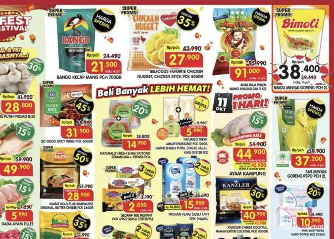 Promo Superindo Hari Ini 10-12 Oktober 2025, Sosis-Sabun Cair Diskon hingga 50%