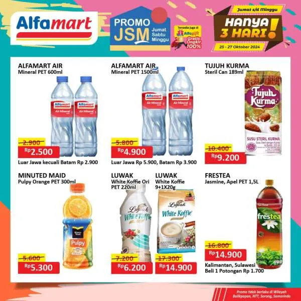 Promo JSM Alfamart Periode 25-27 Oktober 2024