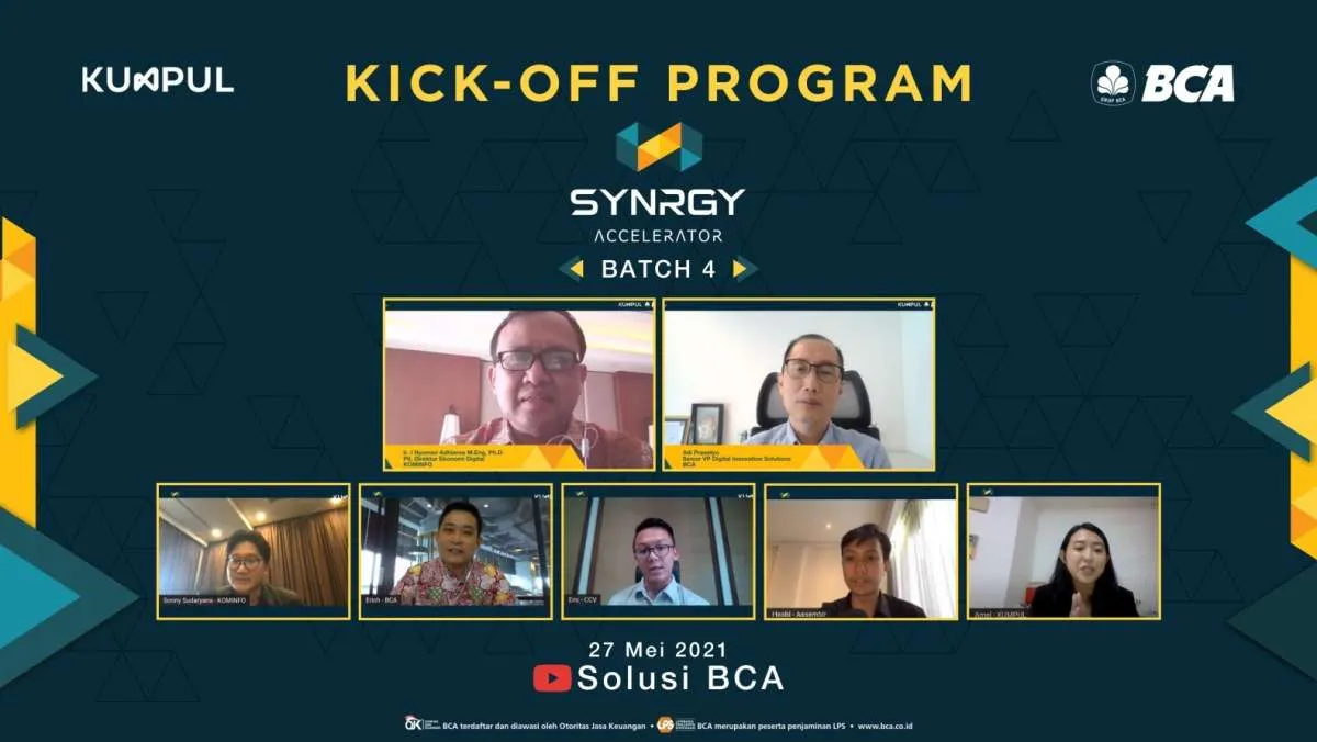Dukung perkembangan startup, BCA buka SYNRGY Accelerator batch 4