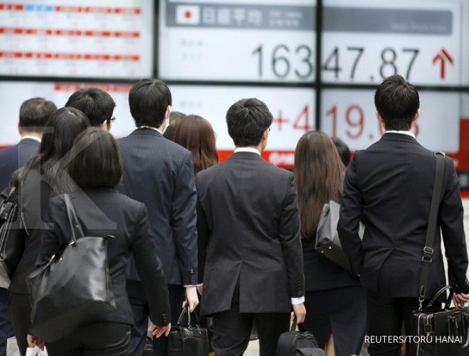 Bursa Jepang dibuka liar di awal pekan 