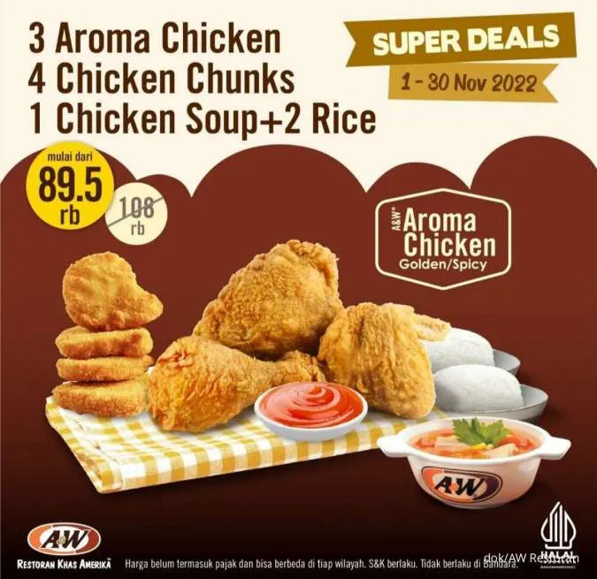 Promo AW Restoran November 2022 Paket Super Deals 