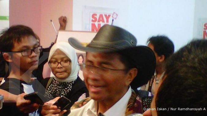 Tampil nyentrik, Dahlan Iskan pakai topi ala koboi