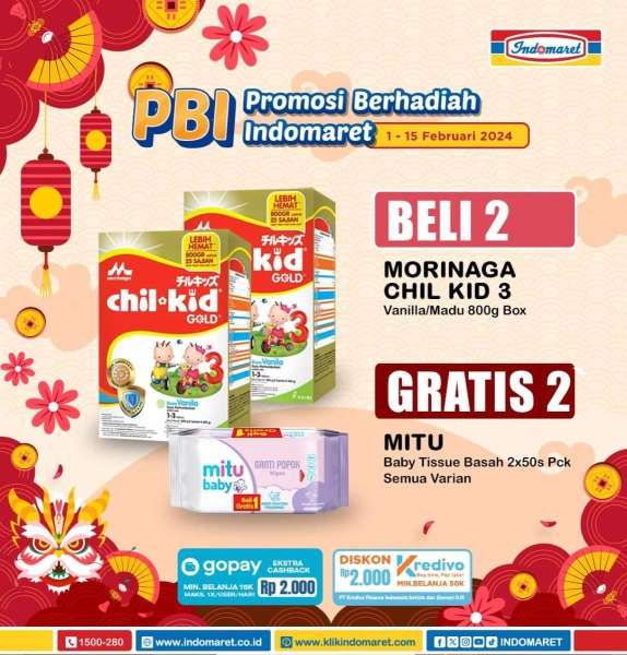 Promo Berhadiah Indomaret (PBI) Terbaru 1-15 Februari 2024