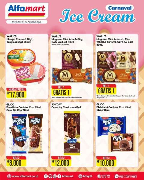 Promo Es Krim di Alfamart 1-15 Agustus 2025