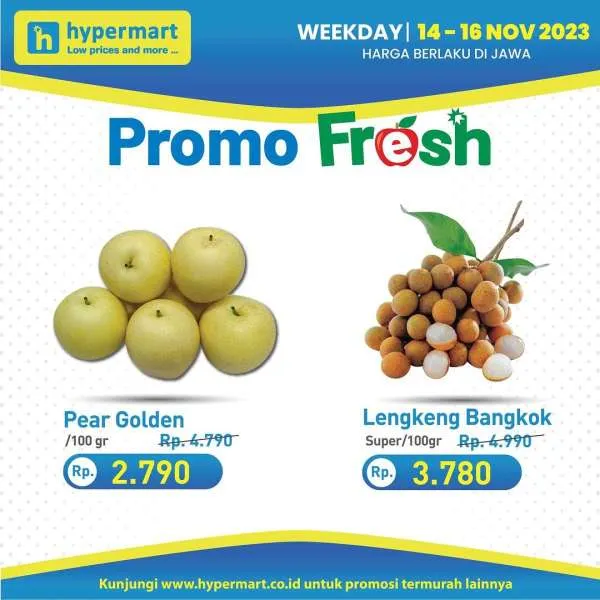 Promo Hypermart Hyper Diskon Weekday Periode 14-16 November 2023