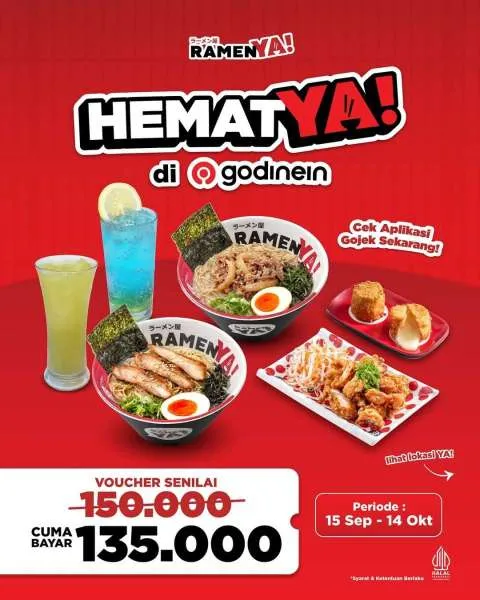 Promo RamenYa! Via Gojek 15 September-14 Oktober