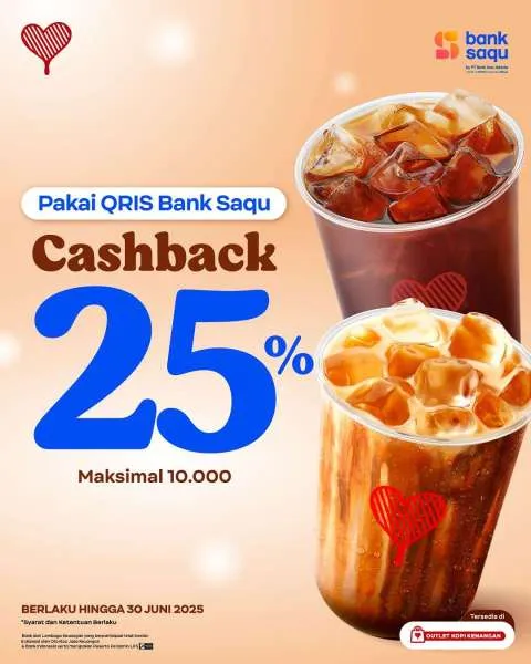 Promo Kopi Kenangan dengan Bank Saqu