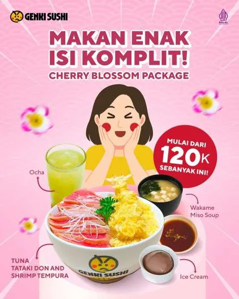 Promo Genki Sushi Cherry Blossom Package