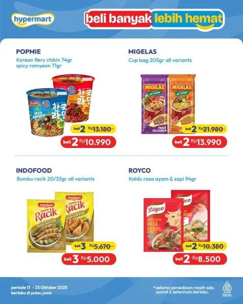 Promo Hypermart Beli Banyak Lebih Hemat Periode 20-23 Oktober 2025
