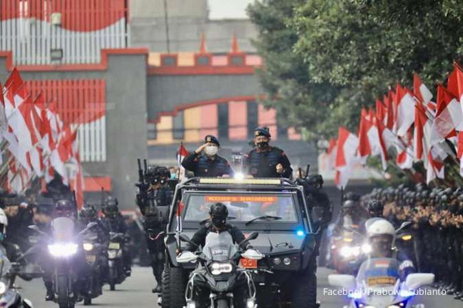 Menteri Pertahanan Prabowo Subianto dianugerahi warga kehormatan Brimob