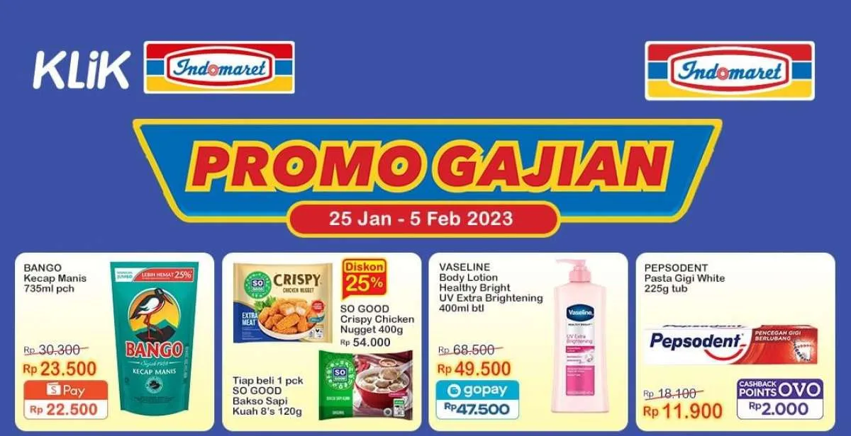 Promo Gajian Indomaret 25 Januari-5 Februari 2023, Susu hingga Shampoo Lebih Murah