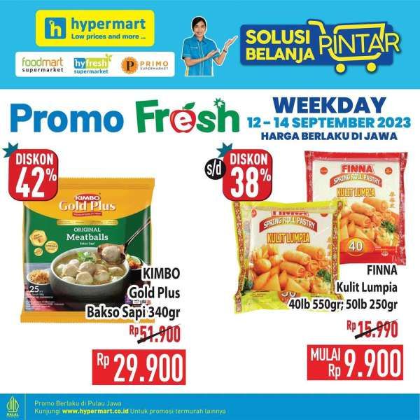  Katalog Promo Hypermart Terbaru 12-14 September 2023, Promo Produk Fresh