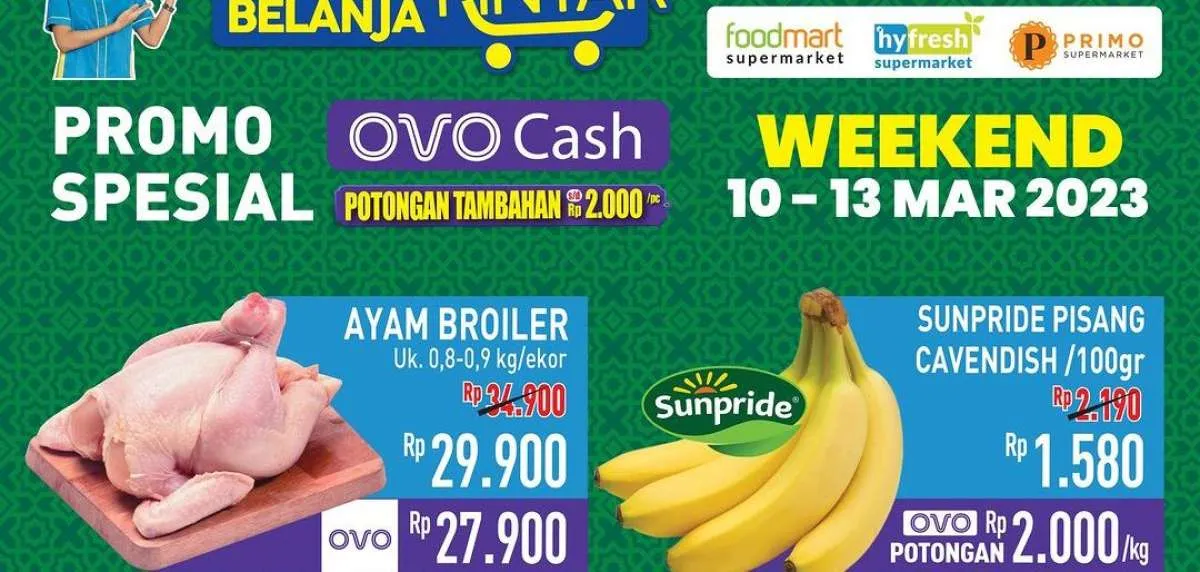 Promo JSM Hypermart Hari Ini 12 Maret 2023, Tambahan Potongan Harga Melalui OVO Cash