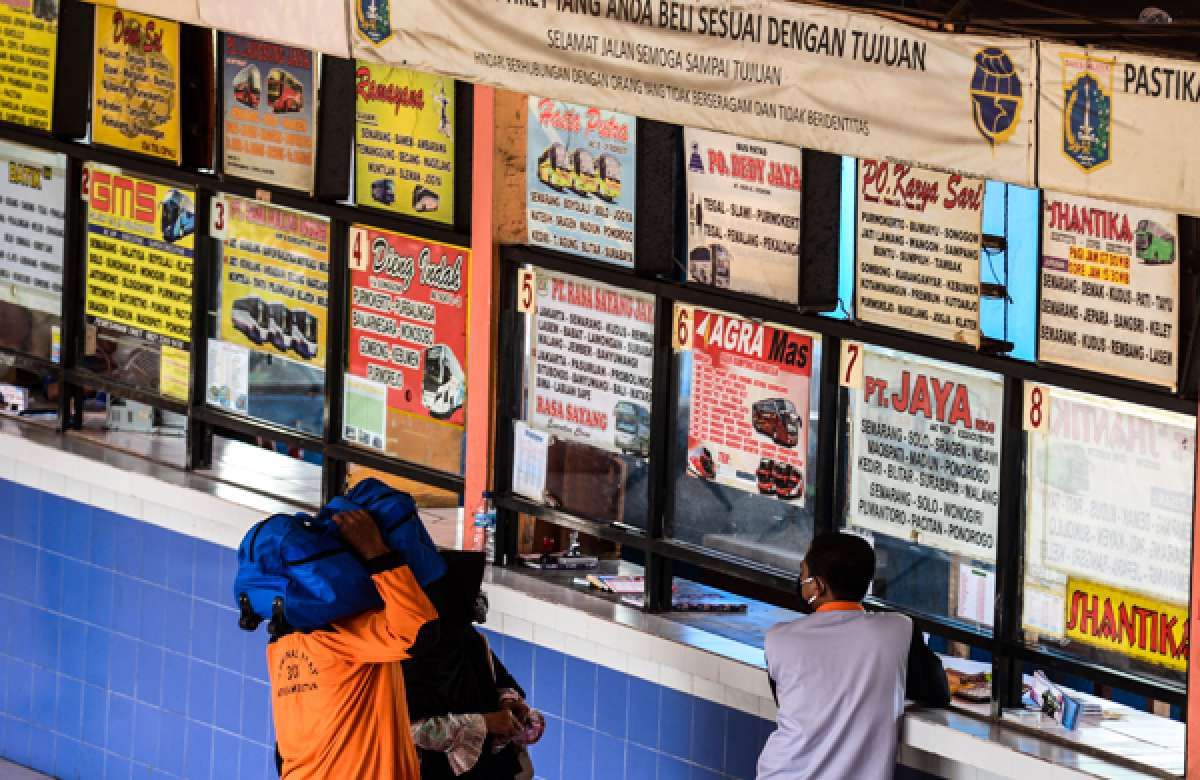 Penurunan drastis jumlah pemudik